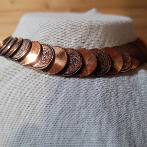 Vintage copper choker necklace - Picture 2 of 5